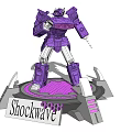 Modern robot mecha up 3d model