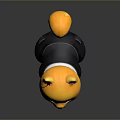 Yellow Cat Plush Toy Wearing Black Suit And Glasses With Cute Design