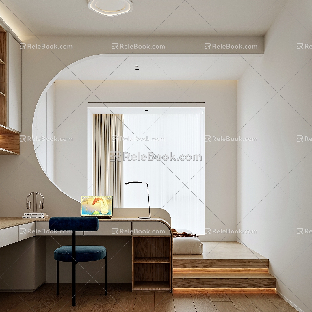 Style Home Bedroom 3d model