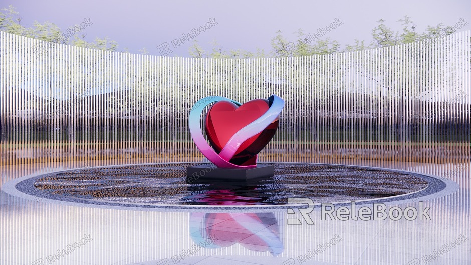 Sculpture sketch of love in hospital school model