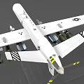 White Military Surveillance Drone With Extended Wings And Mounted Air To Ground Missiles