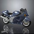 Blue Sport Motorcycle Showcasing Streamlined Design Black Seat Silver Exhaust And Shiny Alloy Wheels