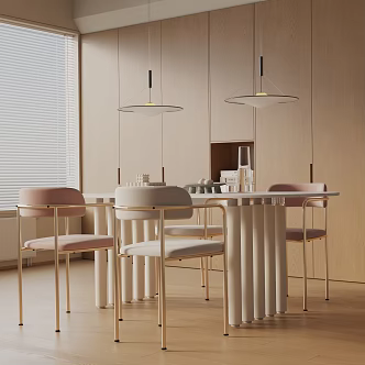 Modern table combination 3d model
