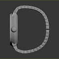 Sleek Silver Watch Design With Metal Strap And Round Polished Dial