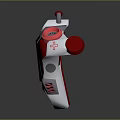 Modern Red White Gray Medkit With Cross Symbol And Structural Design Elements 3d model