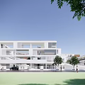 Modern School Class School 3d model