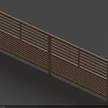 Garden Ornament Decorative Wooden Fence with Slatted Design Light Wood Color for Outdoor Use