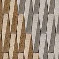Geometric Architectural Components In Beige And Gray Tones