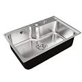 Stainless Steel Single Bowl Kitchen Sink With Modern Sleek Design And Efficient Drainage