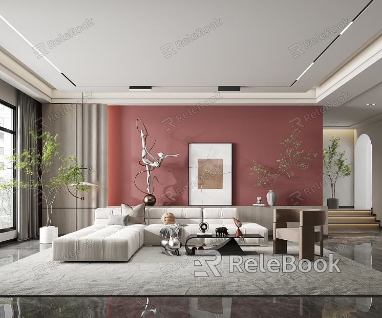 modern living room model