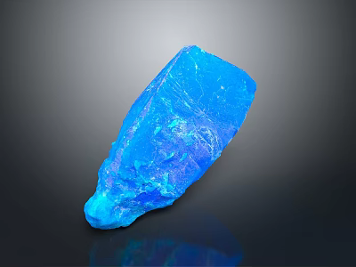 Glossy Blue Wood Stone Material With Reflective Surface And Shiny Appearance 3d model