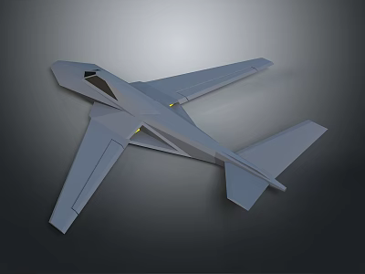 Sci-fi Style Fighter Fighter Fighter Future Fighter Stealth Fighter Military Aircraft Aircraft Aircraft Fighter Type High Speed Fighter 3d model