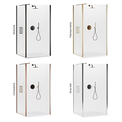 Modern Shower Sauna Enclosure Designs With Glass Panels And Various Styles 3d model