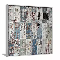 Modern abstract painting simple gray living room abstract decorative painting 3d model