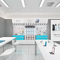 HONOR Retail Showroom Interior With Product Displays Counters And Elevators