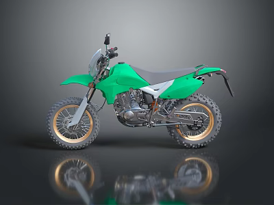 Modern motorcycle two-wheeled motorcycle off-road motorcycle road racing motorcycle 3d model