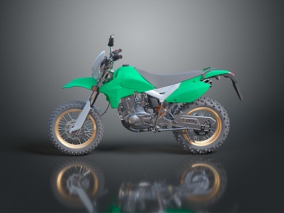 Modern motorcycle two-wheeled motorcycle off-road motorcycle road racing motorcycle 3d model