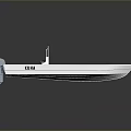 Modern White Small Boat With Outboard Motor And Open Hull Design