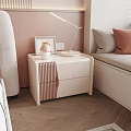 Bedside table Drawer 3d model