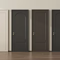 Various Colored Hinged Doors With Modern Panel And Arch Designs For Home Interior