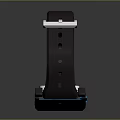 Stylish Fitbit Smartwatch Fashion Accessory With Black Strap And Blue Accents Design