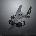 Space Exploration Vehicle Model Number 261 Gray Body Mechanical Components And Structure 3d model