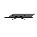 Sleek Black Flat Screen Television With Modern Stand Design And Thin Bezel