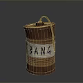 Copper Canister With BANG Label And Metal Handle Decorative Prop Design