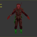 Sci-Fi Armor Alien Armor Sci-Fi Armor High-Tech Armor Futuristic Armor Alien Warrior Armor 3d model