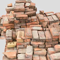 red brick building material scanning red brick scanning brick 3d model