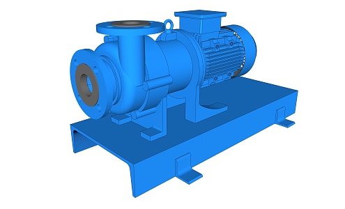 Modern industrial LOFT equipment Magnetic drive centrifugal pump 3d model