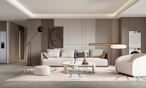 modern living room 3d model