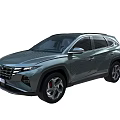 Hyundai Stylish Gray SUV With Modern Sleek Exterior And Sporty Wheels Design