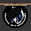 Action Pose Character In Blue Outfit With Black Hair And Orange Explosion Effects