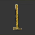 Durable Metal Head Hammer With Polished Wooden Handle For DIY Projects And Repairs