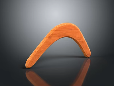 Practical Wooden Curved Household Items Holder with Ergonomic Design for Daily Use 3d model