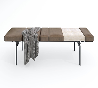 Modern Miloti Minotti Sofa Stool 3d model