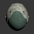 Tactical Military Helmet With Durable Metal Construction And Green Silver Design For Combat Gear