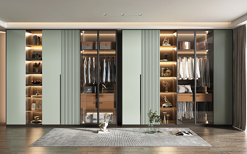 Modern wardrobe 3d model