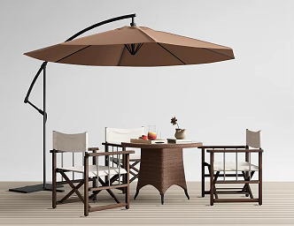 Outdoor tables and chairs 3d model