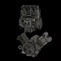 Industrial Mechanical Equipment With Metal Construction And Intricate Component Parts