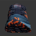 Stylish Blue Orange Red Sports Shoes With Modern Design And Comfortable Grip Sole For Daily Use