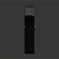 Tactical Modern Pistol With Ergonomic Black Grip And Silver Metal Body