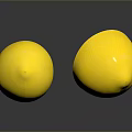 Fresh Yellow Lemons With Whole And Sliced Fruit On Dark Reflective Surface