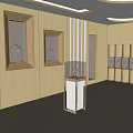 Luxury Jewelry Display Shelves With Golden Frames Glass Showcases And Mannequins