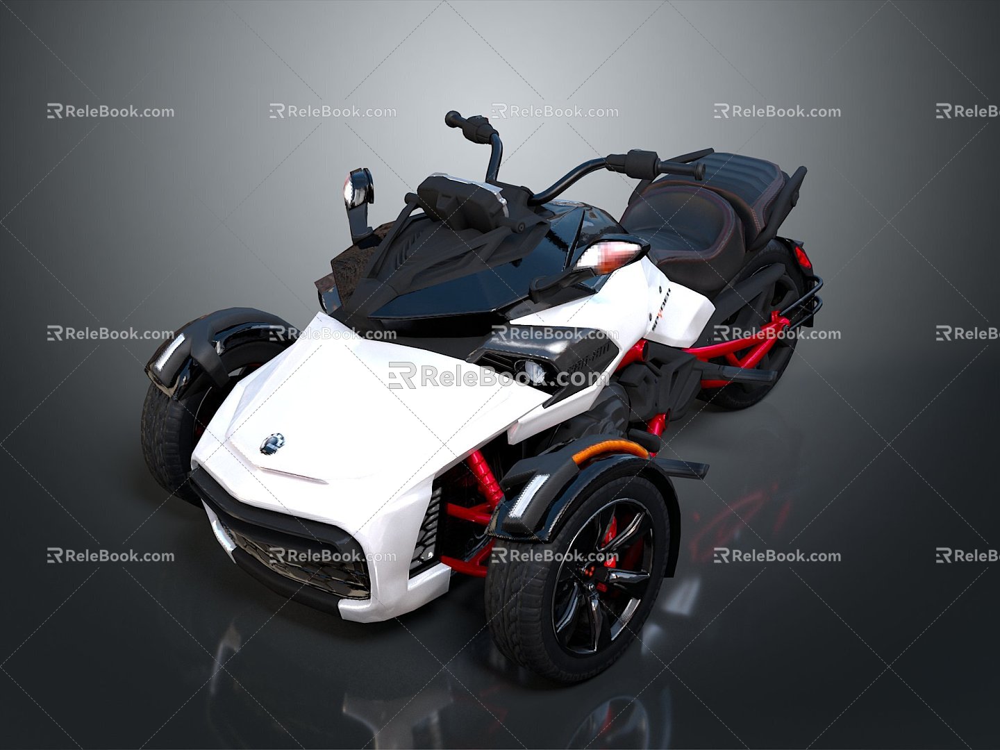 Motorcycle three-wheeled motorcycle off-road motorcycle road racing motorcycle motor vehicle transport 3d model