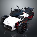 Motorcycle three-wheeled motorcycle off-road motorcycle road racing motorcycle motor vehicle transport 3d model