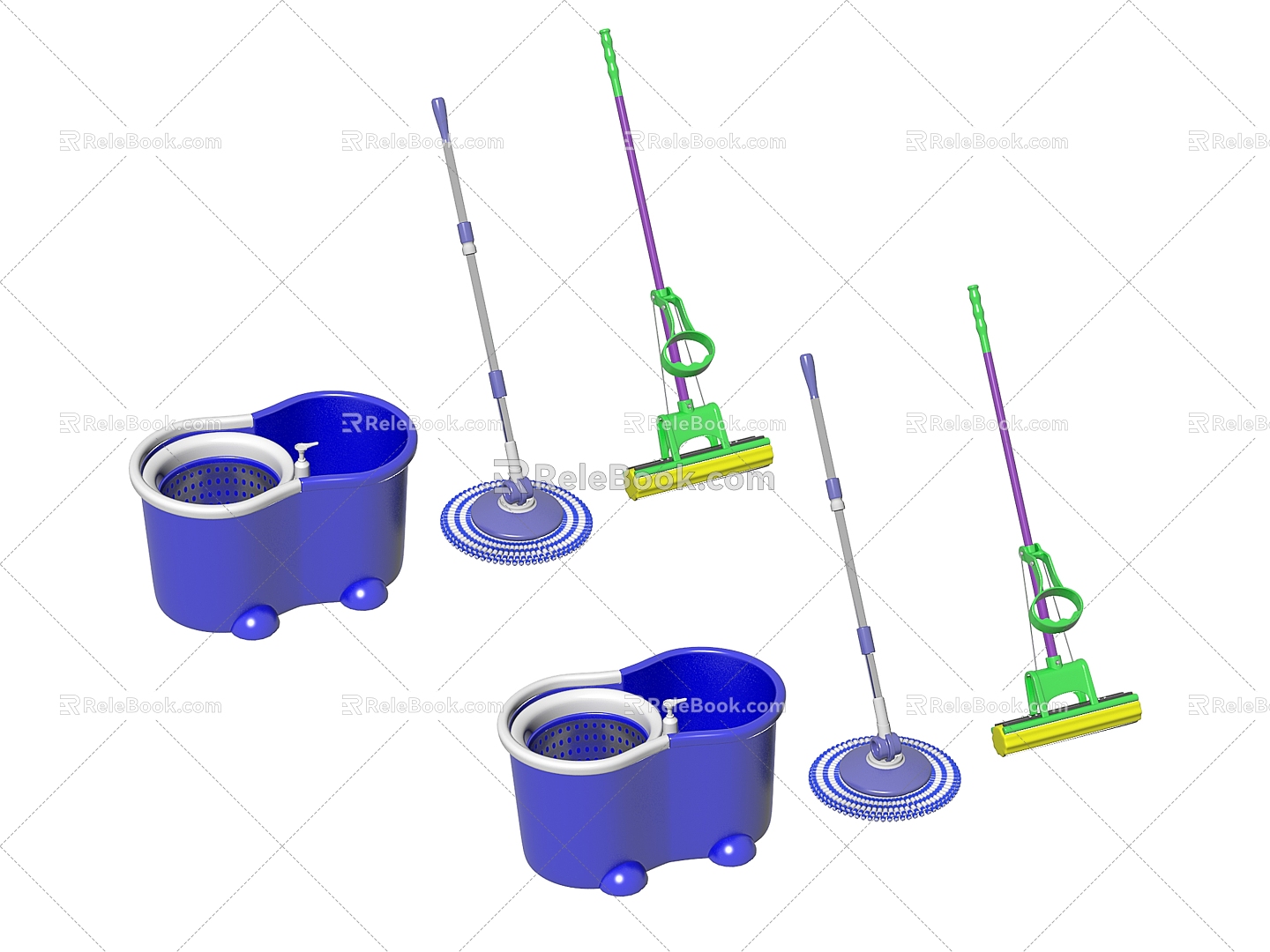 daily necessities mop 3d model