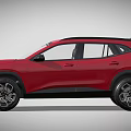 Chevrolet Red SUV With Modern Design Sleek Exterior Roof Rack And Stylish Wheels