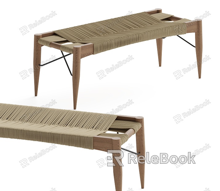 New Chinese Style Stool Rope Bench model